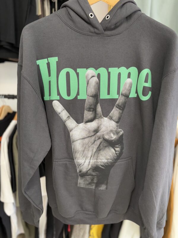 Homme Femme Twisted Fingers Hoodie - Image 7