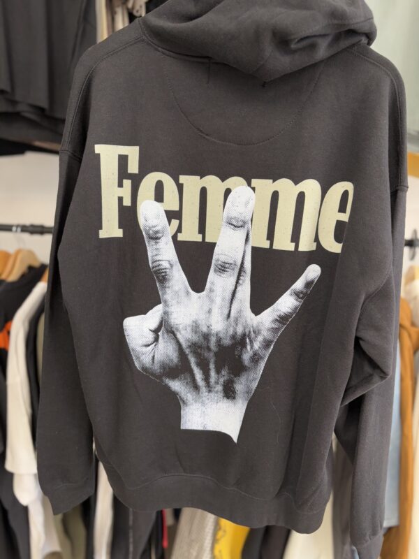Homme Femme Twisted Fingers Hoodie - Image 6