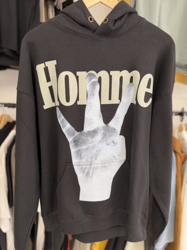 Homme Femme Twisted Fingers Hoodie - Image 5