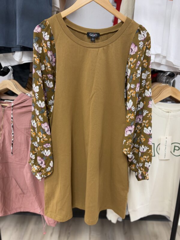 Floral Print Dolman Sleeve Dress - Image 2